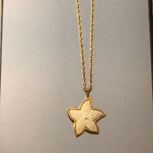 Costume Gold Tone Starfish Necklace